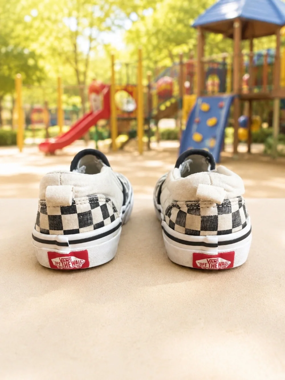 Vans Classic Checkerboard Slip-On Sneakers | Kids Size 11.5